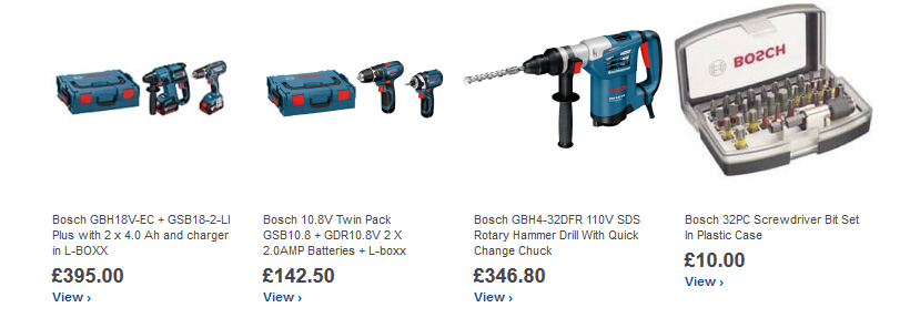 bosch offers 9.5
