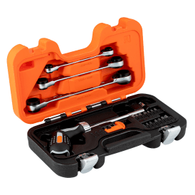 1/4" Drive Ratcheting Pistol Grip Screwdriver Bit Set 25 Piece 808050P-25