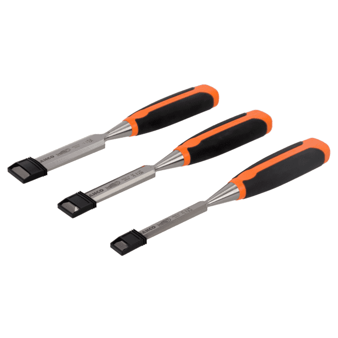 Bahco 3 Piece Wood Chisel Set 12, 18 and 25mm 424P-S3-EUR