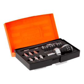 808050S-18 Stubby Ratcheting Screwdriver Set 18 Piece