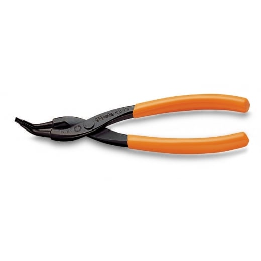 Beta Tools 1033 140 x 09 Internal Circlip Pliers, Bent Pattern, 45° PVC Coated Handles