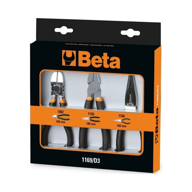 Beta Tools 1169/D3 3 Piece Plier Set