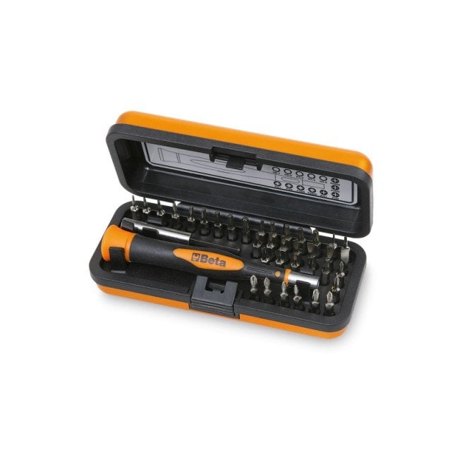 Beta Tools 1256 /C36-2-36 Micro Screwdriver 36 Interchangeable Bits + Magnetic Extension