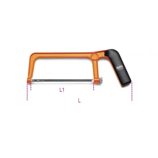 Beta Tools 1725CR Mini Hacksaw Frame