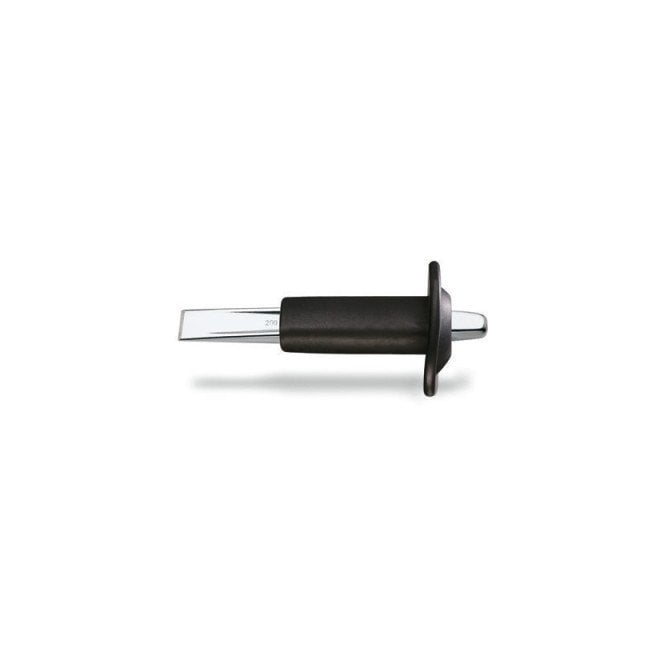 Beta Tools 35PM250 Flat Chisel, Ribbed Type With Hand Guard
