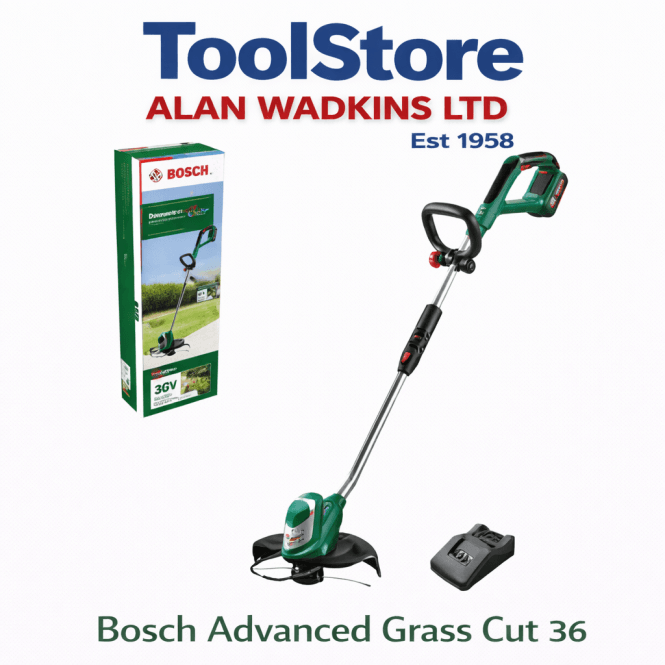 Bosch Garden Advanced Grass Cut 36 Cordless 36v Strimmer 1 x 2.0ah Batter + Charger 0600878N71 