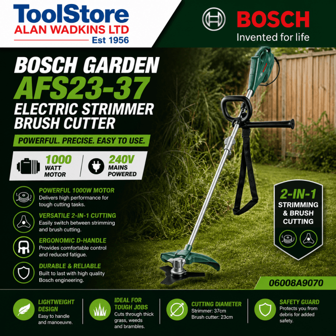 Bosch Garden AFS23-37 Electric Strimmer Brushcutter 1000 Watt Motor 240v 06008A9070