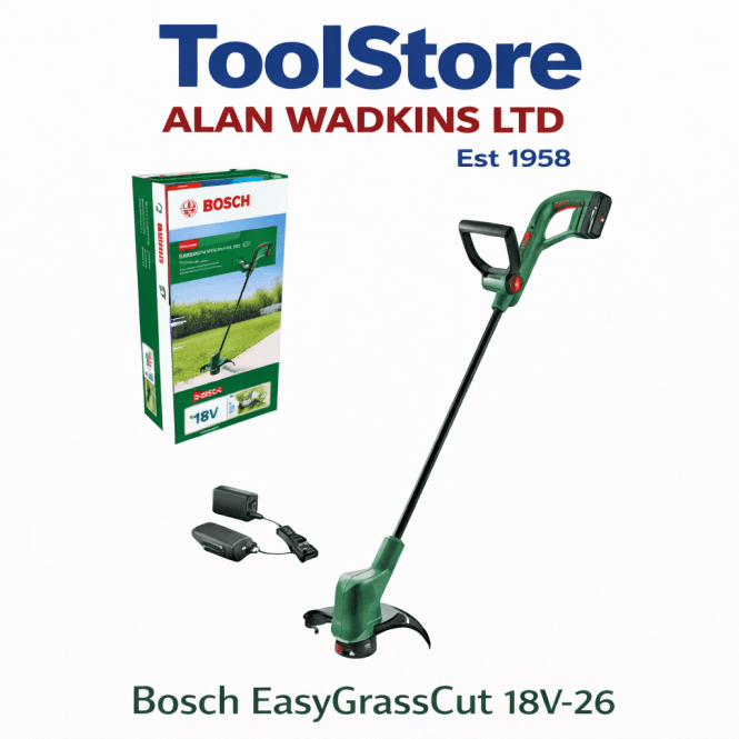 Bosch Garden Easy Grass Cut 18V-26 18v Cordless Line Trimmer  (1 X 2.5AH Battery) 06008C1C71