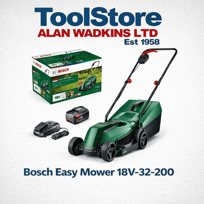 Bosch Garden EasyMower 18v-32-200 18v Cordless 32cm Cut Lawnmower 1 x 4.0ah Battery + Charger 06008B9D70