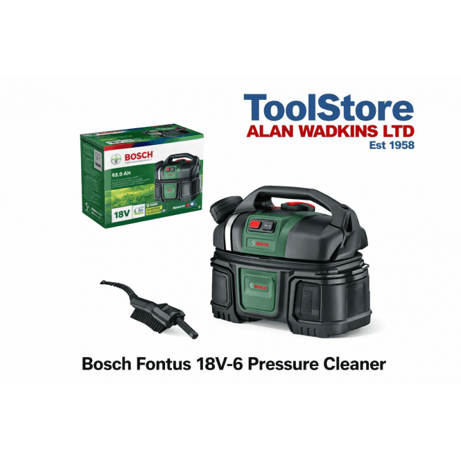 Bosch Garden Fontus 18v-6 18v Cordless Pressure Washer Bike Cleaner 06008B6200