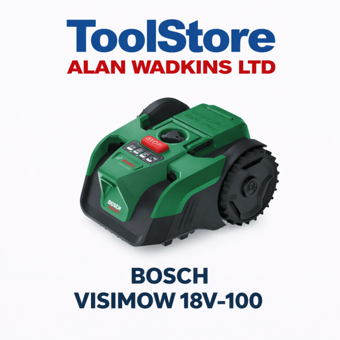Bosch Garden Robotic Lawnmower Visimow 18v-100 16cm Cut 18v Cordless 1 x 4.0ah Battery 06008E1070