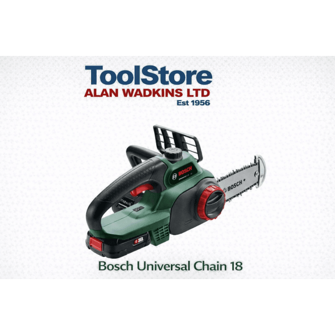 Bosch Garden Universal Chain 18 Cordless Chainsaw With Battery & Charger
