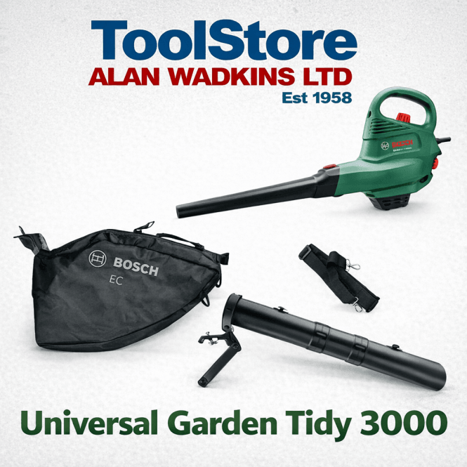 Bosch Garden Universal Garden Tidy 3000 Electric Leaf Blower Vacuum Attachment 240v