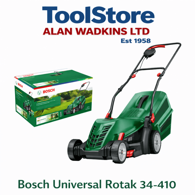 Bosch Garden Universal Rotak 34-410 1300 Watt 34cm Electric Lawnmower