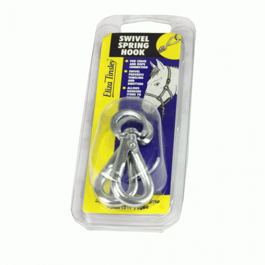 Eliza Tinsley BZP swivel spring hooks pack of 2            