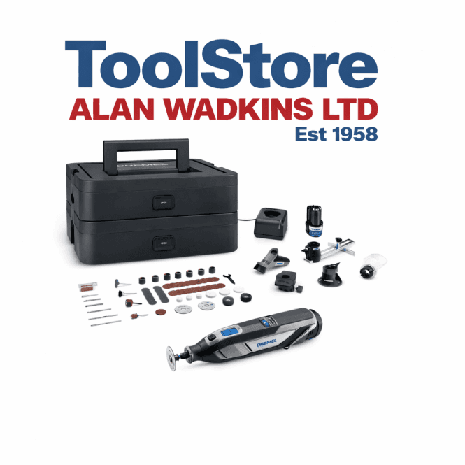 Dremel 8240-5/65 12V Cordless Platinum Multi-Tool Kit – 2 Batteries + Charger F0138240JR