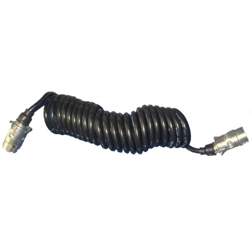 Farmpower Cable Trailer Extension Male/Male 7 Pin Curly 3028
