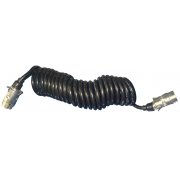 Cable Trailer Extension Male/Male 7 Pin Curly 3028