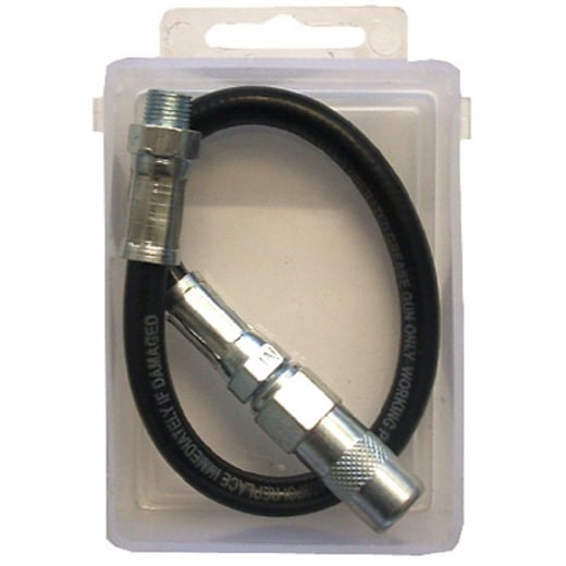 Farmpower Grease Flexible Tube 225mm & 4 Jaw Coupler 1654