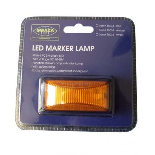 Farmpower Lamp Marker LED Amber 12/24V 74x38x30mm 15034