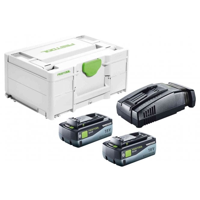 Festool 18v Battery & Charger Energy set SYS 18V 2 x 8,0ah SCA16 577329