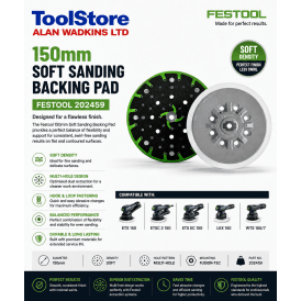 202459 150mm Soft Sanding Backing Pad ETS150 ETSC150