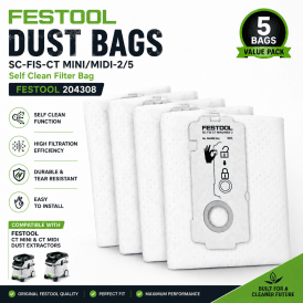 204308 CT Mini Ct Midi Self Clean Filter Bag SC-FIS-CT MINI/MIDI-2/5