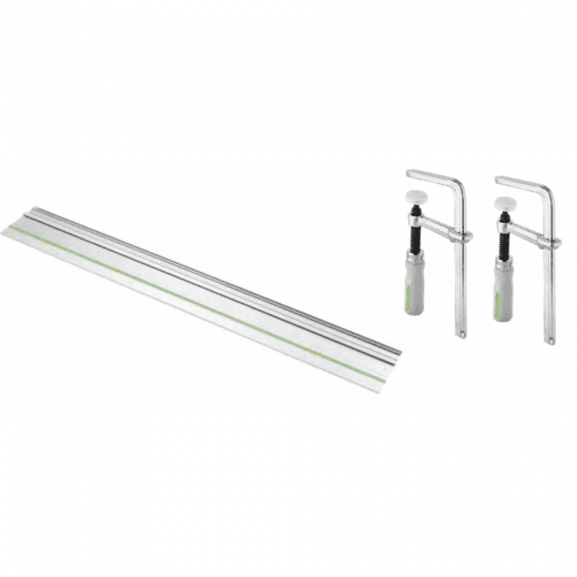 Festool 491498 Guide Rail x 1 & 1 x Pack Of Fastening Clamps