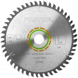 491952 TS55 Plunge Saw Wood Blade 160mm Fine Tooth 160x2.2x20w48