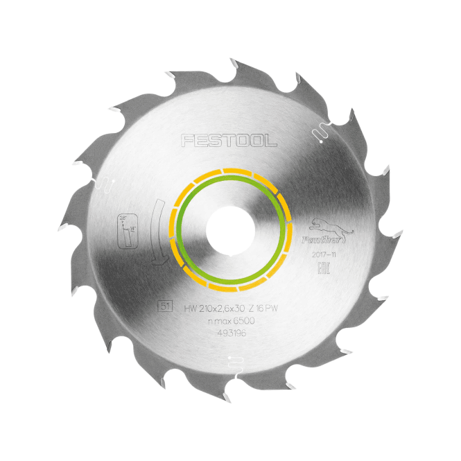 Festool 493196 Panther Saw Blade 210x2,6x30 PW16