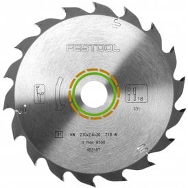 493197 210mm x 30 x 18 Tooth Circular Saw Blade For Wood