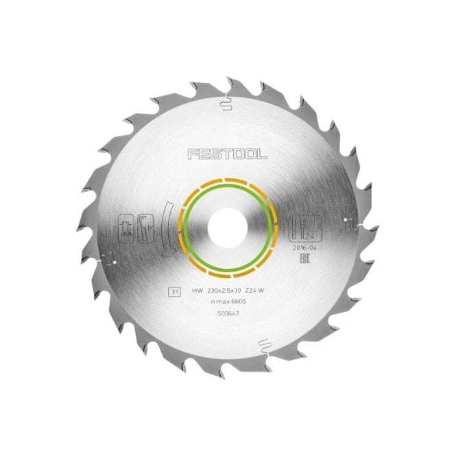 Festool 500647 230mm x 30mm x 24 Tooth Wood Circular Saw Blade HK85