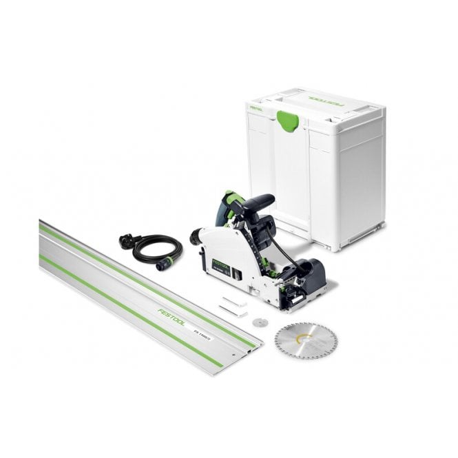 Festool 577746 TSV60 KEB-Plus 168mm Plunge Cut Saw Scoring Function In Systainer 240v With 491503 Rail