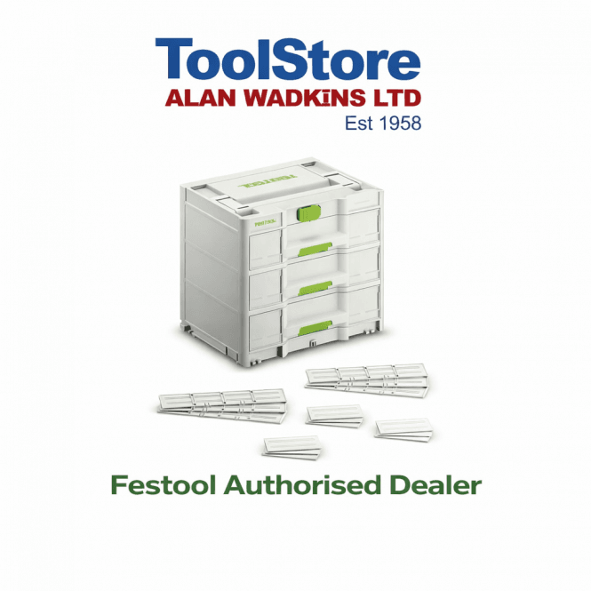 Festool 577769 3 Draw Sortainer Systainer SYS3-SORT/3 M 337 (200119 Replacement)