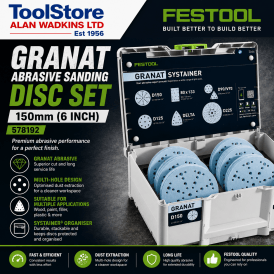 578192 150mm (6 Inch) Granat Sanding Discs Accessory Set 