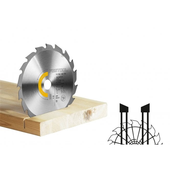 Festool 578583 160mm x 1.6 x 20mm Bore 18 Tooth Circular Saw Blade Standard Wood Blade