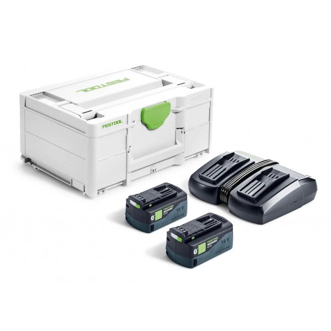 Festool Battery Energy Set SYS 18V 2 x HP5,0 Batteries + TCL6 DUO Battery Charger