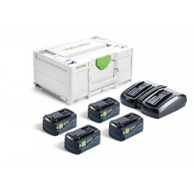 Battery Energy Set SYS 18V 4 x HP5,0 High Power Batteries + TCL6 DUO Battery Charger 578682