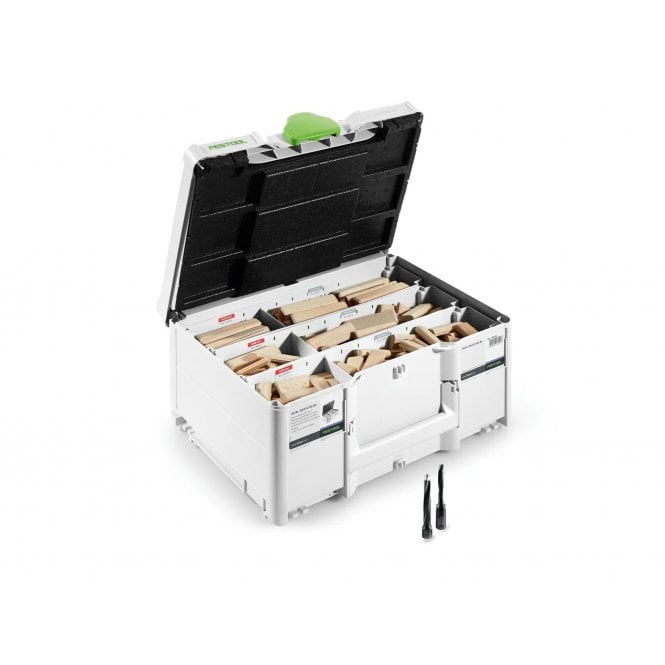 Festool DF700 Domino Set Beechwood Domino Set Assortment DS/XL D8/D10 306x BU 576791