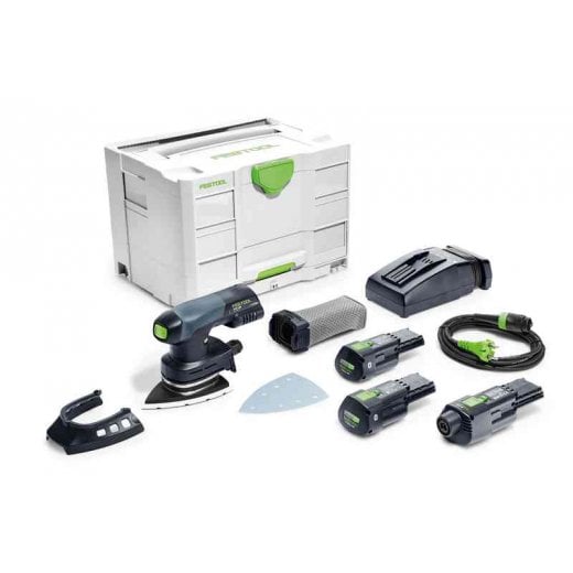Festool DTSC400 Li 3,0 I-Set 18v Cordless Delta Sander Set 2 x 3.0ah Batteries 578139