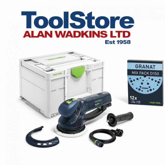 Festool RO150FEQ-PLUS 150mm Rotex Sander Eccentric Sander 240v 3 Pin Uk Plug 576020
