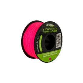 100 Metre Brick Line Pink String Line 8 Braided Nylon Line