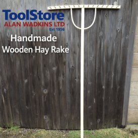 Handmade Wooden Hay Rake – Landscape Rake with 16 Tines