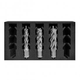 107010-Set HSS Silver Max Rota Broach Cutter Set 14,18,22 + Pilots