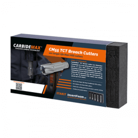 108020-SET CarbideMax 55 TCT Broach Cutter Set 14 18 22 2 x Pilots