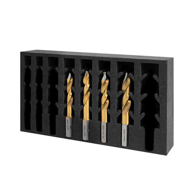 HMT 209015-SET1 VersaDrive TurboTip Impact Drill Bit Set 6, 8, 10, 12mm