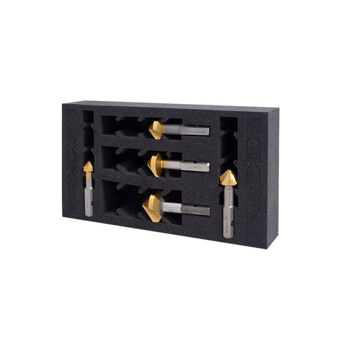 HMT Countersink Drill Bit Set, 12.4, 16.5, 20.5, 25, 31mm 603060-5SET