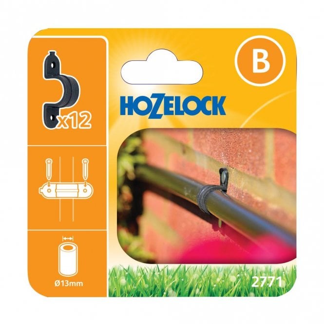 Hozelock 2771 Wall Clip 13mm Pack of 12