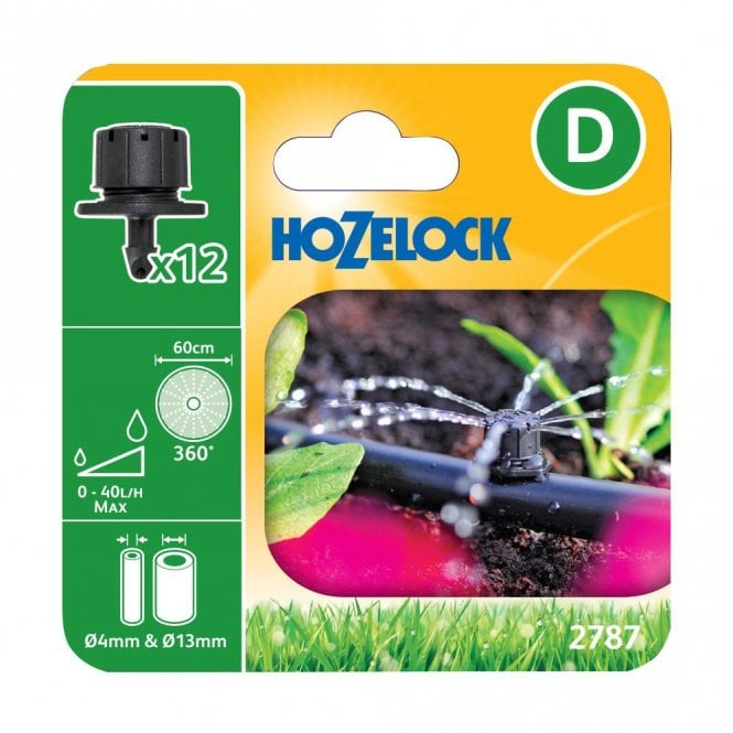 Hozelock 2787 360 Degree Adjustable Sprinklers Pack of 12