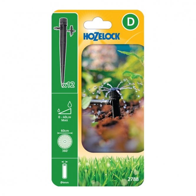 Hozelock 2788 End Of Line Spike Sprinkler Pack Of 12